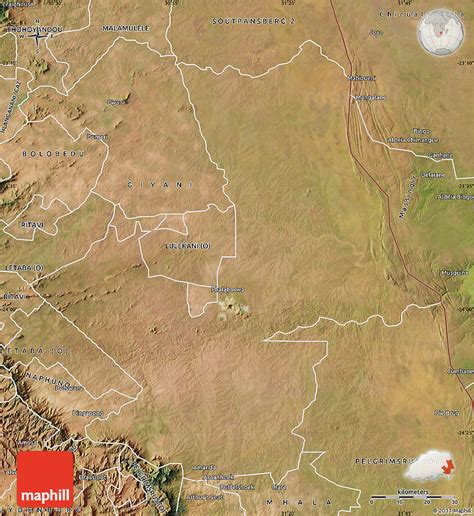 Satellite Map of PHALABORWA