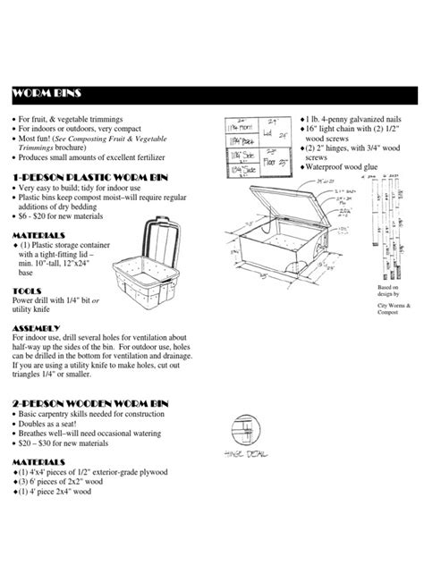 Composting Worm Bin Plans: How to | Compost | Lumber