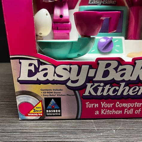 Vintage Easy Bake Kitchen CD-Rom Playset With Original Box 1999 Hasbro NO DISC | #4543350841