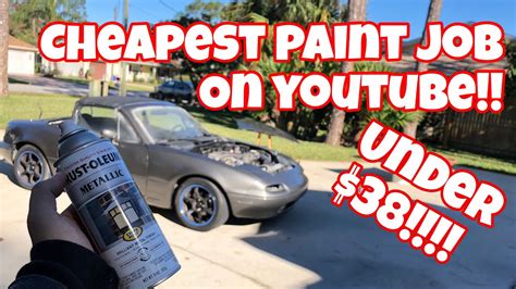 How to Rattle Can Spray Paint Your Car At Home - YouTube