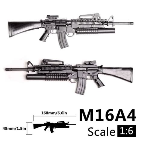 1/6 SCALE M16A4 Rifle Replica Gun Weapon Military building Block Art ...