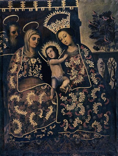 Popular Painting. 17th Century. Child Jesus. Virgin Mary. Santa Ana ...