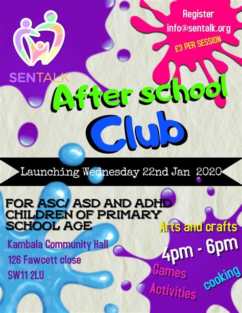 Our new after school club is coming soon - SenTalk