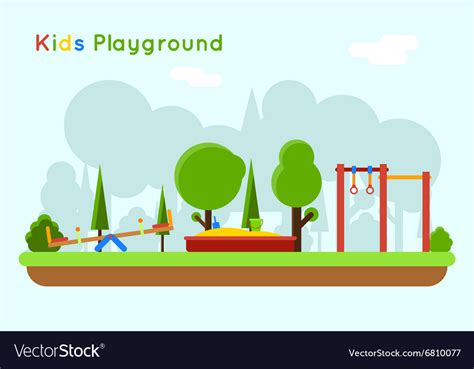 Playground background Royalty Free Vector Image