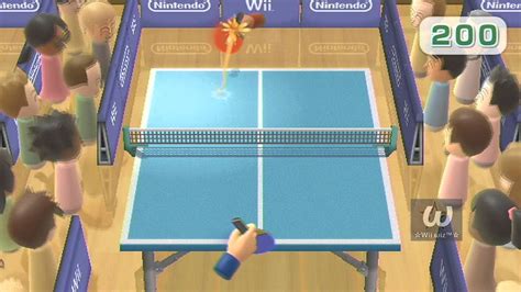 Wii table tennis