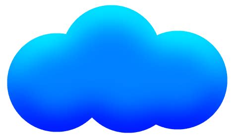 cartoon blue cloud png - Clip Art Library