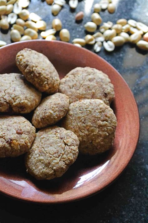 Three ingredients Oats Peanut Cookies Recipe – Gayathri's Cook Spot