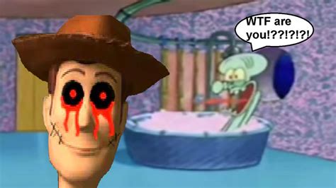 Woody.exe drops by Squidward's House by harounisbackbaby on DeviantArt