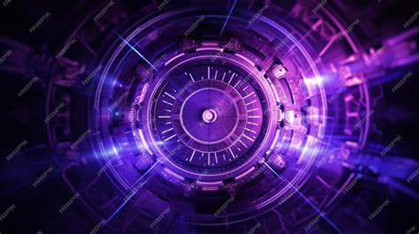 Premium AI Image | purple technology pattern background generative AI