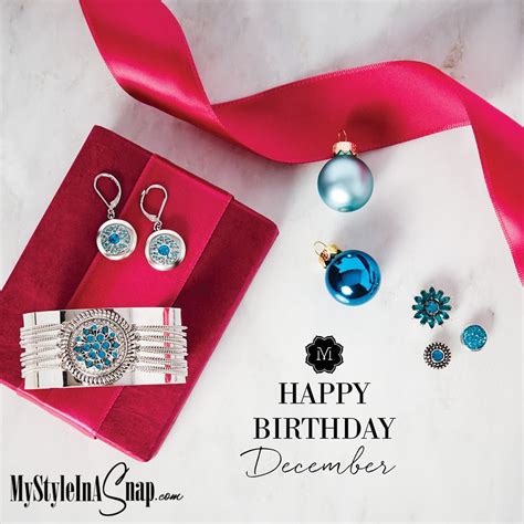 December Birthstone Jewelry Snaps - MY STYLE IN A SNAP