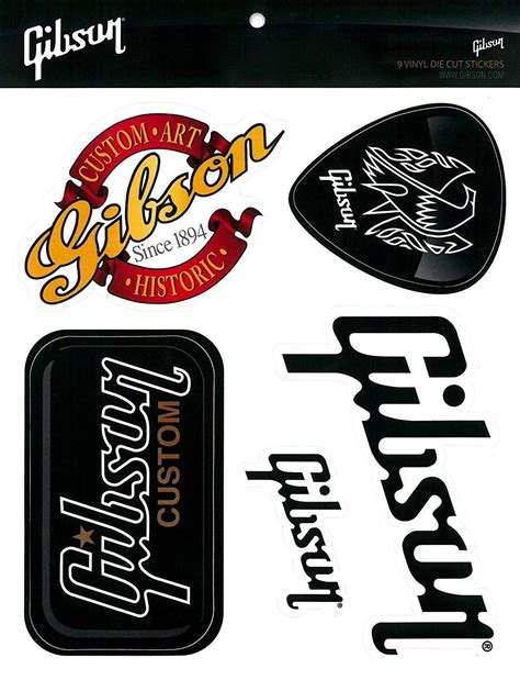 Gibson Logo Guitar Sticker Pack