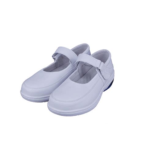 Medical Breathable Anti Slip Leather Comfortable White Nursing Shoes ...