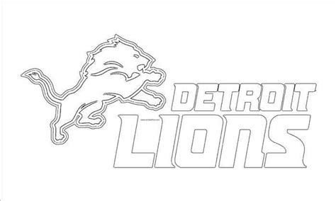 NFL Logo Coloring Pages Printable PDF - Coloringfolder.com | Detroit ...