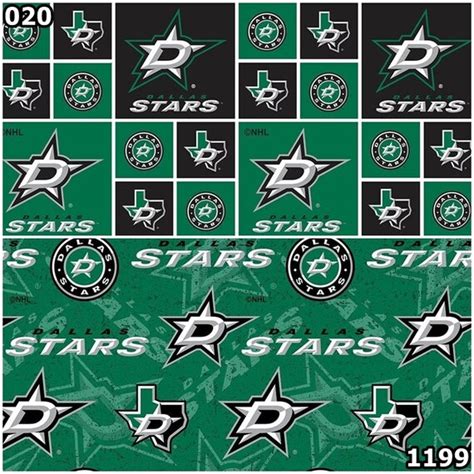 NHL Logo Dallas Stars Green & Black Ice Hockey Team 100% - Etsy