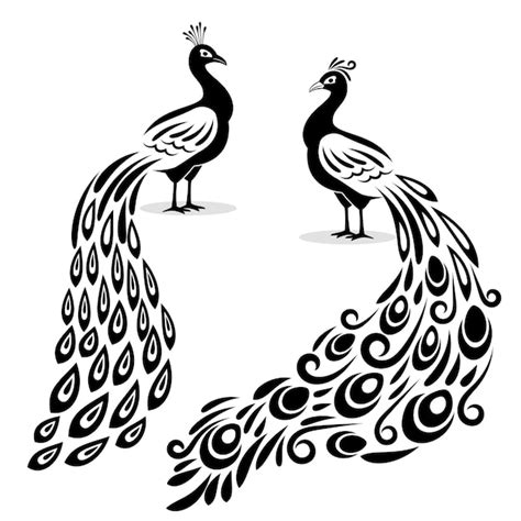 Peacock Silhouette Images - Free Download on Freepik