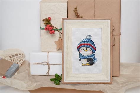 Baby Penguin Cross Stitch Pattern PDF Bird Cross Stitch - Etsy