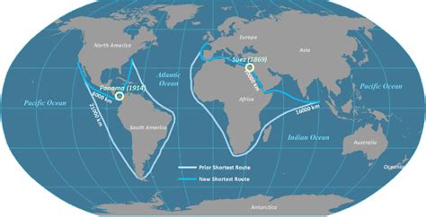 Geographical Impacts of the Suez and Panama Canals | Geography, Around ...