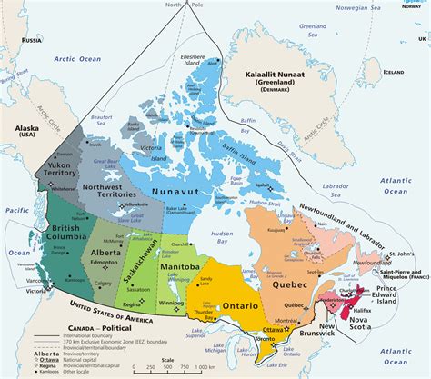 Canada Provinces And Territories Map • Mapsof.net