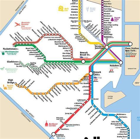 New Jersey Transit Train Map - Amara Bethena