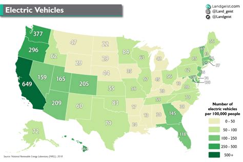 Electric Vehicles in the U.S. | Wondering Maps