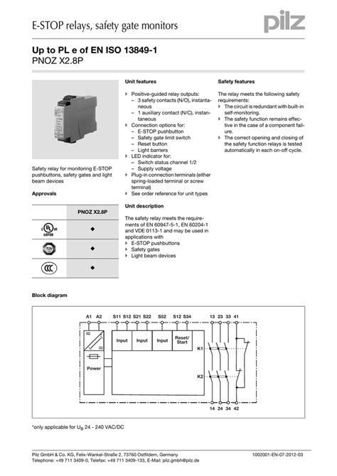 Pilz Pnoz X4 Wiring Diagram - Wiring Diagram Pictures