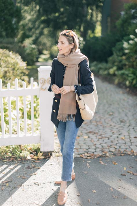 Jess Ann Kirby preppy fall style Sezane Michele Jacket Acne Cashmere SCarf-8933 | Jess Ann Kirby