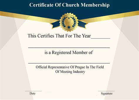 Membership Certificate Template