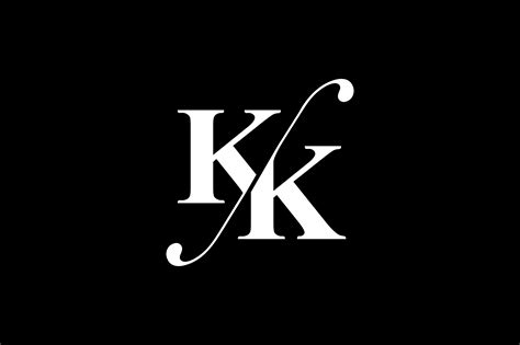 KK Monogram Logo Design By Vectorseller | TheHungryJPEG.com