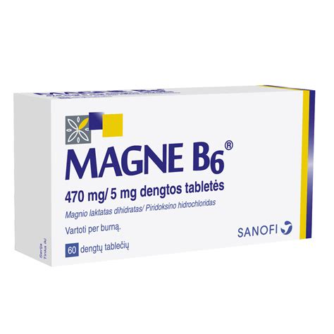 Magne B6 tablets Sanofi - European OTC medicines. Delivered