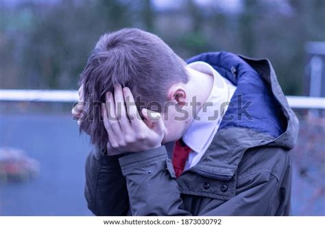 Stressed Man Crying Into His Hands Stock Photo 1873030792 | Shutterstock