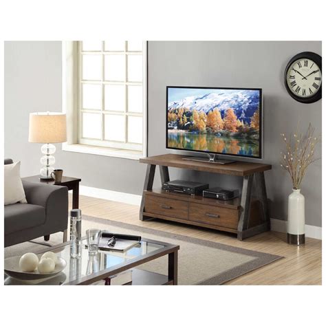 Whalen Dakota 54" 2 Shelf TV Stand - Warm Brown | PCRichard.com ...