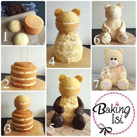 Bear Shape Cake | Baking cakes decoration, No bake cake, No bake treats