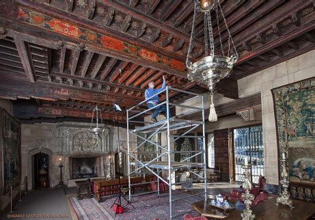 Progress on the Conservation of Hearst Castle's Morning Room Ceiling | Foundation At Hearst Castle