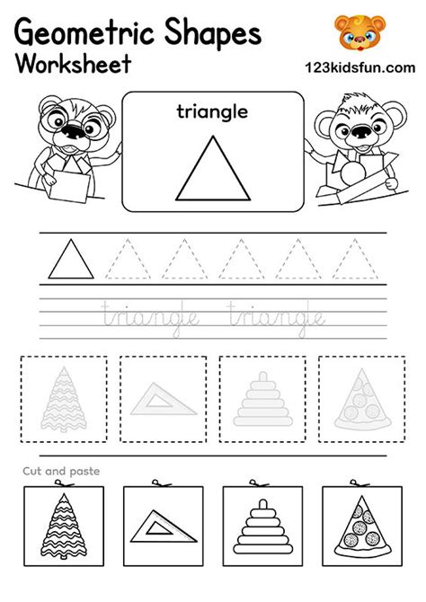 Free Printable Shapes Worksheets for Preschool & Kindergarten Kids