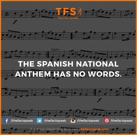 The Spanish national anthem has no words. #Spanish #National #Anthem # ...