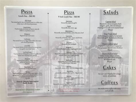 Menu at La Porta Pizzeria Italian Restaurant, Largs Bay