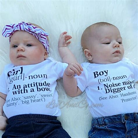 Girl Boy Twins Matching Outfits - Preemie Twin Clothes