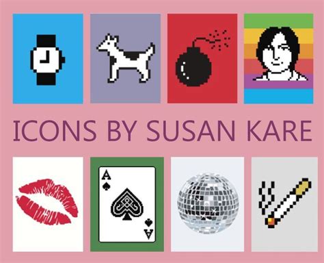 Susan Kare | Icon design, Create icon, Susan