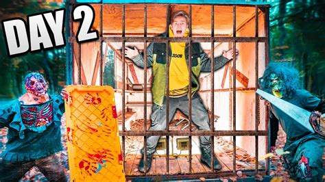 24 Hour Real Life ZOMBIE Prison ESCAPE Survival CHALLENGE! Searching For Secret BUNKER (Nerf ...