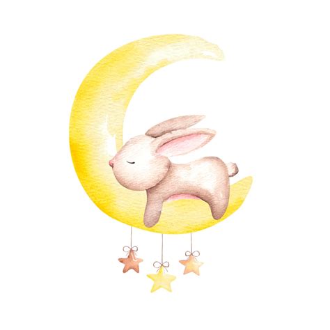 Premium Vector | Cute sleeping bunny