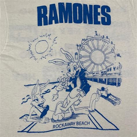 Vintage Ramones "Rockaway Beach" T-Shirt | Beach t shirts, Rockaway ...