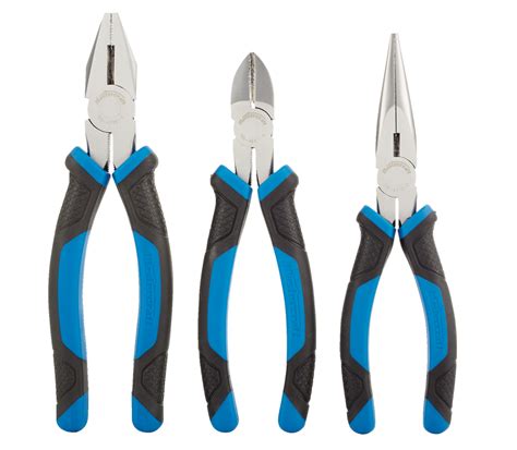 Mastercraft Comfort Grip Pliers Set, Comfort Grip Handles, Micro Chrome ...