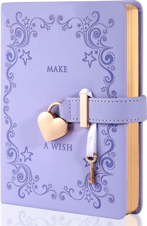 Amazon.com: CAGIE Girls and Boys Diary with Lock and 2 Keys Heart-Shaped Locking Diary Journal ...