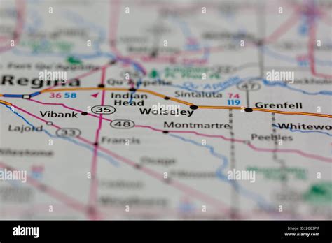 Wolseley saskatchewan map hi-res stock photography and images - Alamy