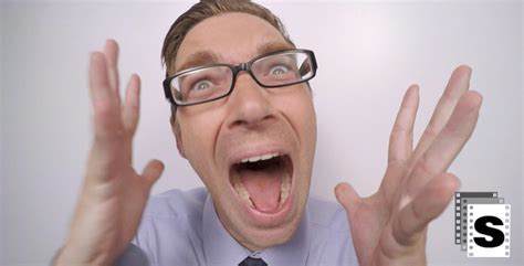 Businessman Terrified Screaming Funny , Stock Footage | VideoHive