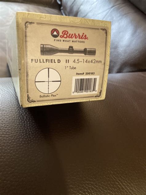 Burris Fullfield II 4.5-14x42mm Riflescope | eBay