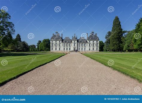 View of a Castle and Gardens in Loire Valley France Stock Photo - Image ...