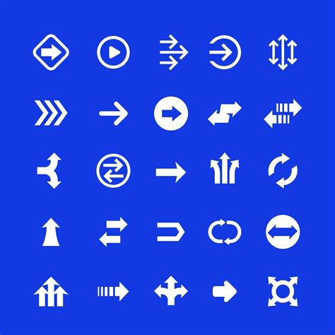 arrows set, direction icons, vector.eps 2061691 Vector Art at Vecteezy