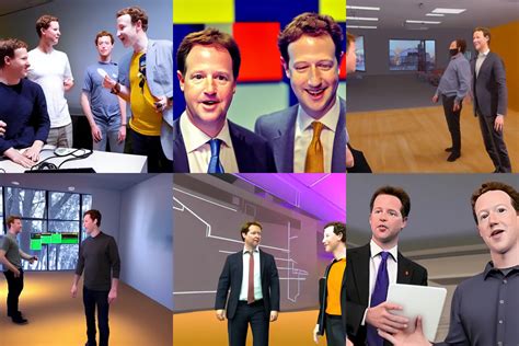 nick clegg exploring the metaverse with mark | Stable Diffusion | OpenArt