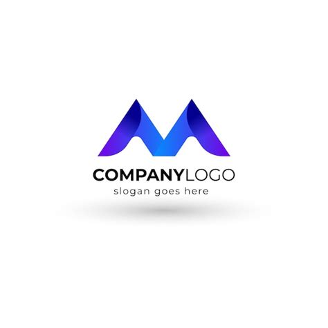 Premium Vector | Blue m logo